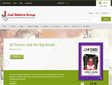 Tablet Screenshot of justbelievegroup.com